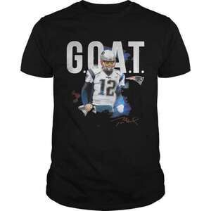 Tom Brady GOAT Legendary Quarterback NFL Fan Graphic T-Shirt